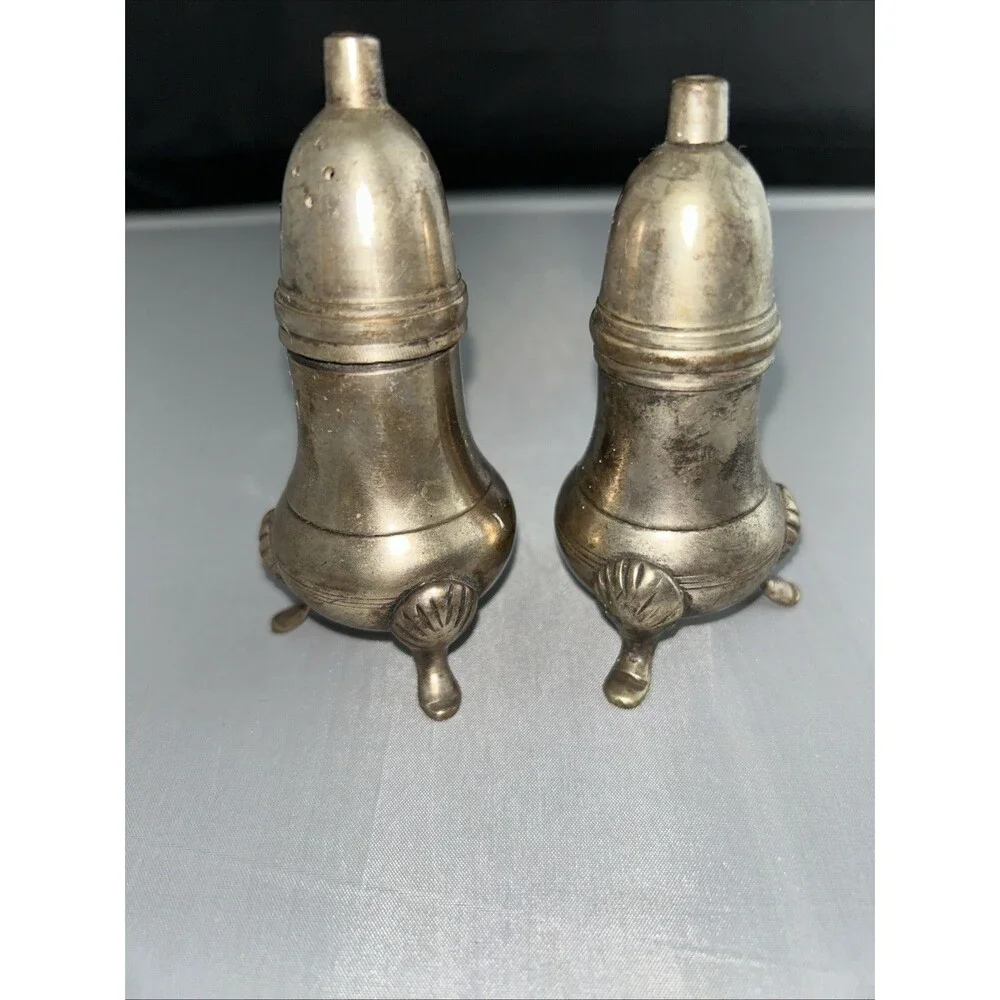 AMC Silver Plated Salt & Pepper Shakers Made In India